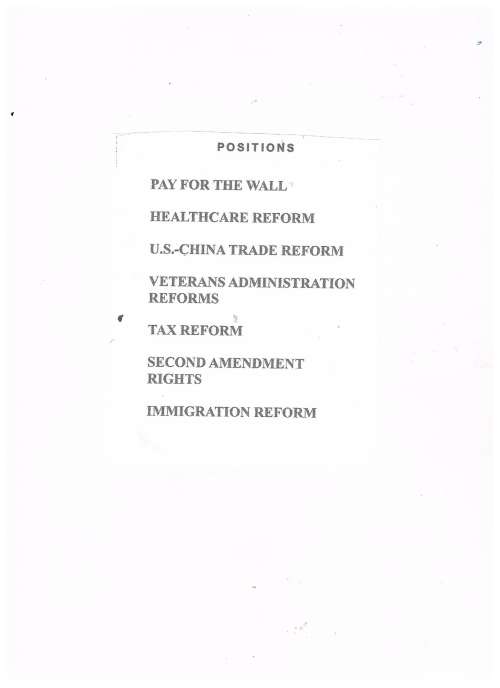 POSITION  TWO - HEALTHCARE REFORM